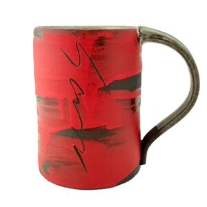Gwiyal/Inhwamun Red Mug by SANG JOON PARK Studio Pottery